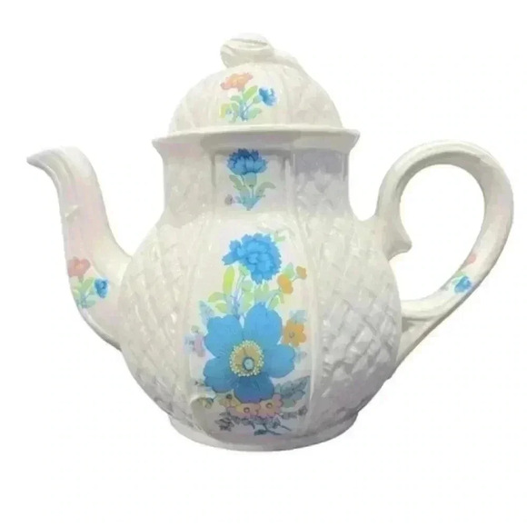 Trentham Other - Trentham by Arthur Wood Floral White Teapot from England